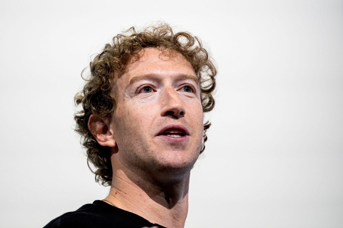 Mark Zuckerberg, chief executive officer of Meta Platforms Inc., during the Meta Connect event in Menlo Park, California, US, on Wednesday, Sept. 25, 2024. Meta Platforms Inc. debuted its first pair of augmented reality glasses, devices that show a combined view of the digital and physical worlds, a key step in Chief Executive Officer Mark Zuckerberg&#039;s goal of one day offering a hands-free alternative to the smartphone. Photographer: David Paul Morris/Bloomberg via Getty Images